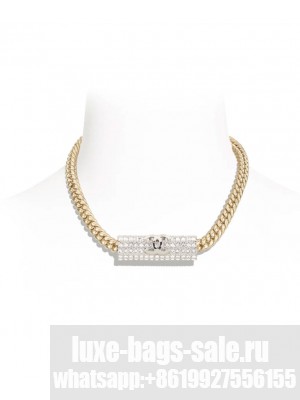 Chanel Women's Necklace ABB037 Golden