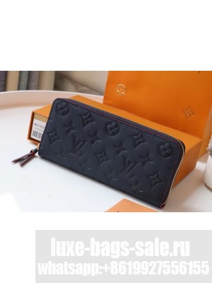 Louis Vuitton Original Monogram Empreinte Wallet M60171 Navy Blue