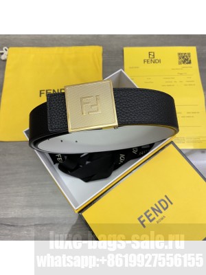 Fendi 38mm Eversible Belt FF buckle with stud closure 2021 Collection