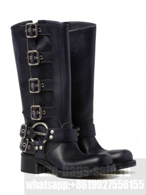 Miumiu Women's Leather Boots Black