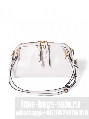 Miu Miu Leather Clutch 5BF131 White