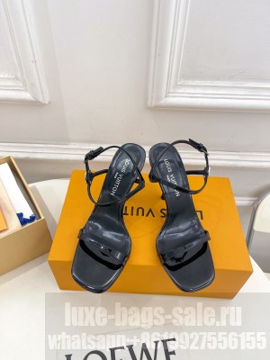 Louis Vuitton Patent calf leather 1AGWZM 6AM Sandal Black 2025