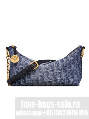 Christian Dior Diorstar Hobo Bag with Chain Blue