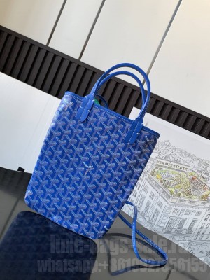 Goyard Poitiers Bag Blue