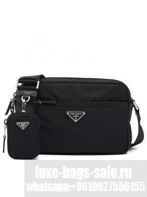 Prada Re-Nylon Shoulder Bag 1BC167 Black
