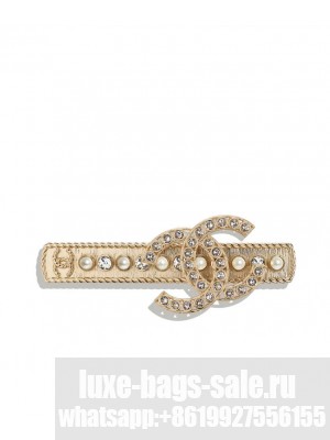 Chanel Hair Clip AB7520 Golden