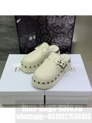 Dior DIORQUAKE CLOG Cream Calfskin