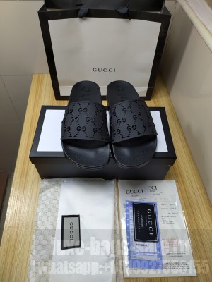 Gucci Unisex Rubber Flat Slide Sandals 013 2021 Collection