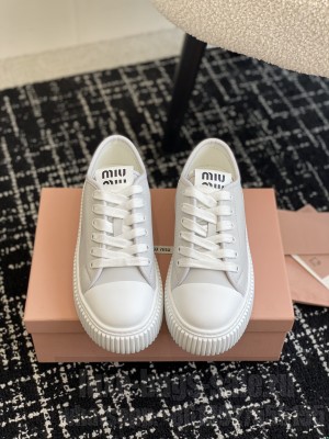 Miu Miu Calfskin EVA sneakers gray