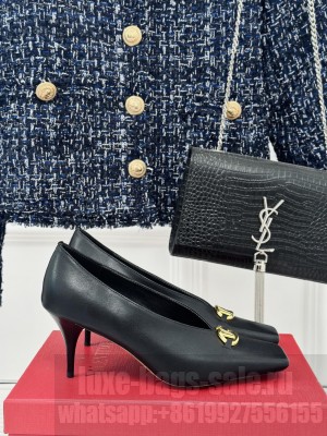 Valentino Vlogo Calfskin 75mm Pump Black