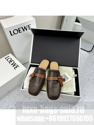 Loewe Gate Calfskin Flat Mules 08