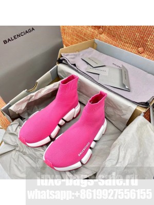Balenciaga Speed 2.0 Knit Sock Sneakers Spring/Summer 2021 Collection, Hot Pink