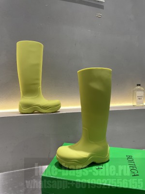 Bottega Veneta PUDDLE Biodegradable rubber Yellow high boots 2021 Collection