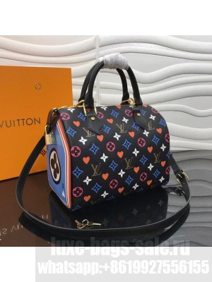 Louis Vuitton GAME ON SPEEDY BANDOULIERE 25 M57466 black