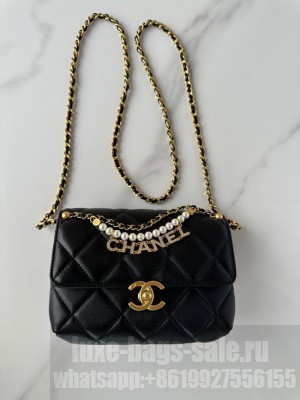 Chanel MINI FLAP BAG AS4986 black