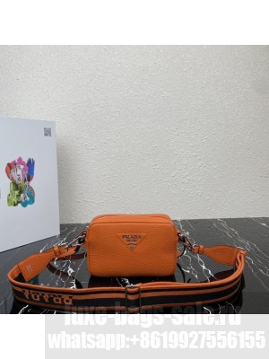 Prada Leather shoulder bag 1BH192 orange