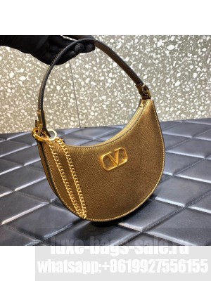VALENTINO GARAVANI VLOGO SIGNATURE leather bag QRGF9 gold