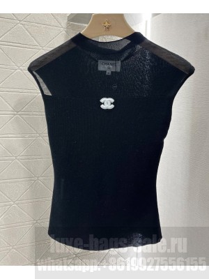 Chanel Women's Knitted Top Black