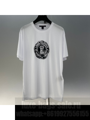 Louis Vuitton Cotton T-Shirt White/Black 2025