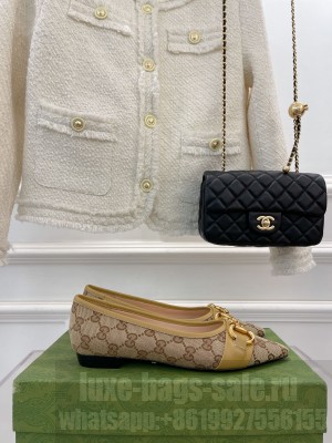 Gucci Women's ballet Flat with Horsebit brown