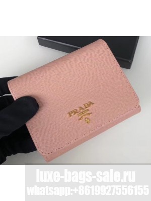 Prada Leather Trifold Compact Wallet 1M0176 06