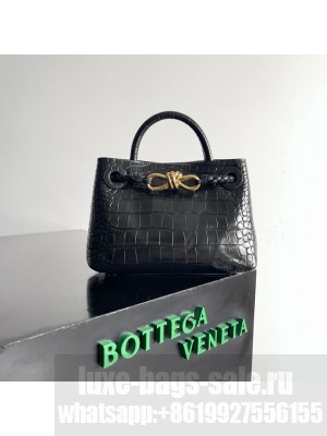 Bottega Veneta Mini Andiamo alligator leather 805232 black
