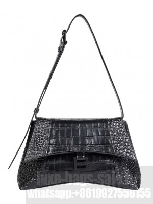 Balenciaga Downtown Small Shoulder Bag Black
