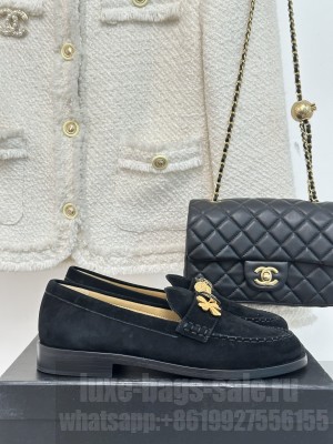 Chanel Women's Moccasins G40114 Black 2023 03