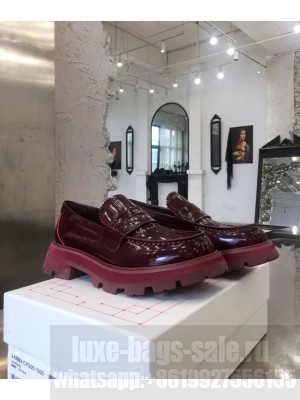 Alexander McQueen Wander loafer burgandy