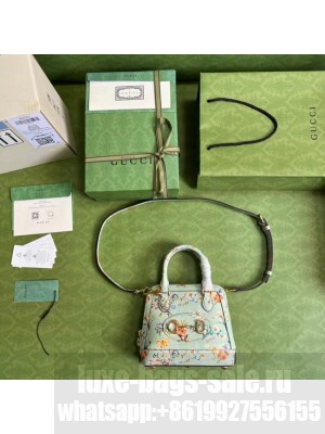 Gucci Horsebit 1955 mini top handle bag 640716 light blue