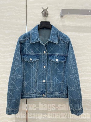 Dior Cannage Washed Denim Jacket 2025