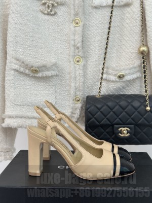 Chanel Suede & Metallic Calfskin Slingback Pumps 2024 05