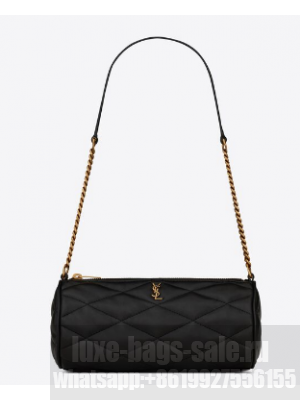 SAINT LAURENT SADE MINI TUBE BAG IN QUILTED LAMBSKIN 699703 black