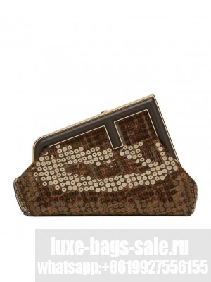 Fendi First Small 8BP129 Dark Coffee