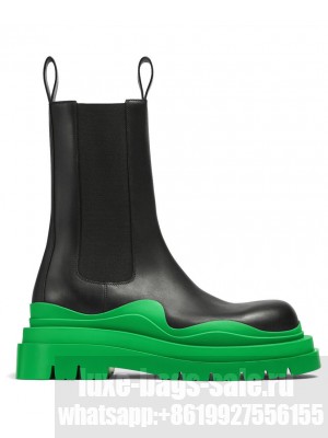 Bottega Veneta Unisex Tire Chelsea Boot Green