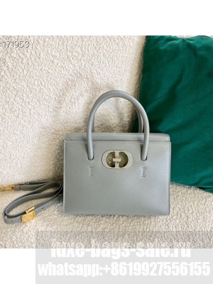 Christian Dior 30 Montaigne St. Honore Bag 25cm Grained Calfskin Leather Cruise 2021 Collection, Grey