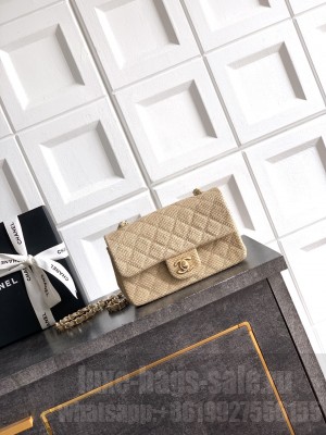 CHANEL 26C CF Mini Flap Bag AS5989 Khaki