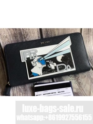 Prada Leather Men's Document Holder Wallet 2ML317 2M1317 02