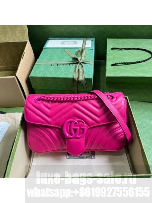 Gucci GG MARMONT SMALL SHOULDER BAG 443497 plum
