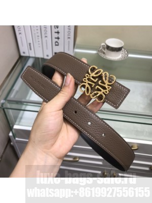 Loewe Width 32mm Leather Belt With Anagram Buckle 015