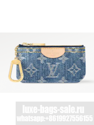 Louis Vuitton Key Pouch M82961 Sky Blue Denim