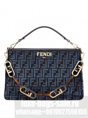 Fendi O'Lock Zip 8BR805 Blue