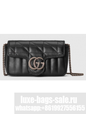 Gucci GG Marmont super mini bag 476433 black