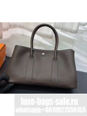 Hermes Mini Garden Party Bag in original togo leather Etoupe