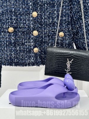 Loro Piana Foam Rubber Slide Purple
