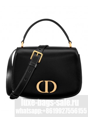 Christian Dior Medium 30 Montaigne Avenue Top Handle Bag Black
