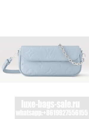 Louis Vuitton NEW Wallet On Chain Ivy M83637 Blue Washed