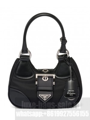 Prada Moon Re-Nylon And Leather Bag 1BA381