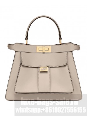 Fendi Peekaboo ISeeU Medium Tote 8BN321 Gray