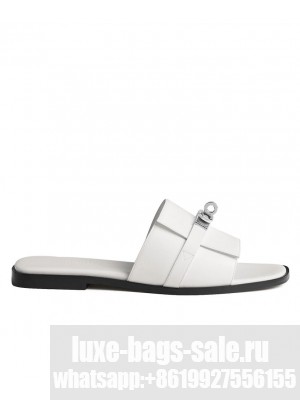 Hermes Women's Giulia Sandal White